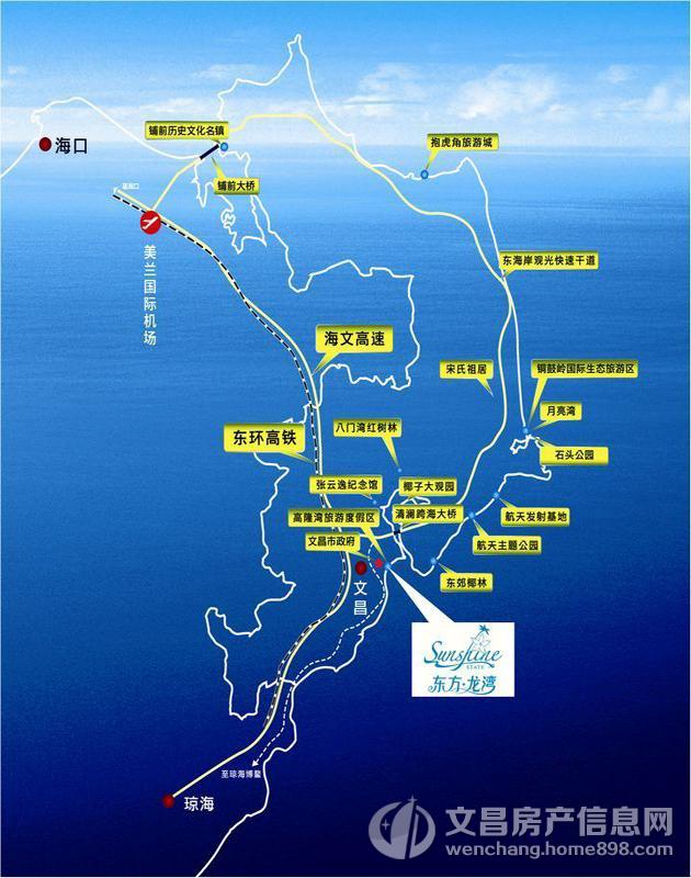 东方龙湾交通图