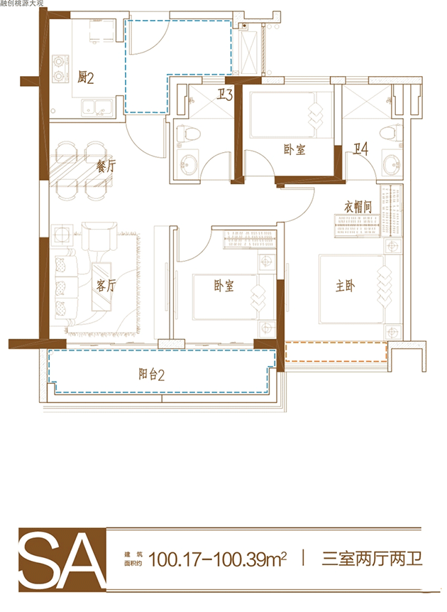 融创桃源大观SA户型图