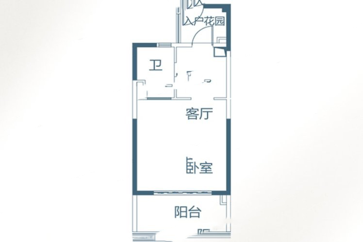 K2公寓 1室1厅1卫1厨 54㎡ 43.2万元-套