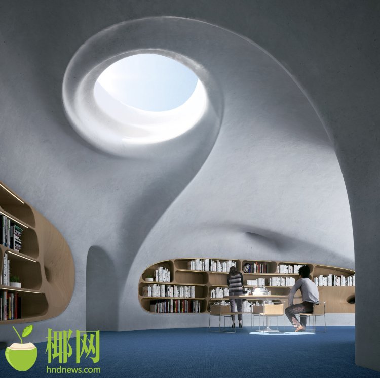 新增一打卡美景——海口云洞图书馆   近期将投入使用