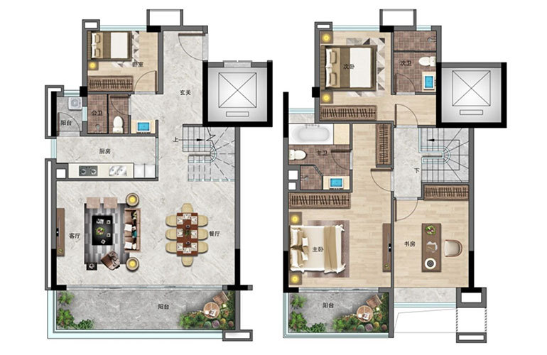 景业·白鹭洲临高景业白鹭洲 4房2厅3卫 建面172㎡